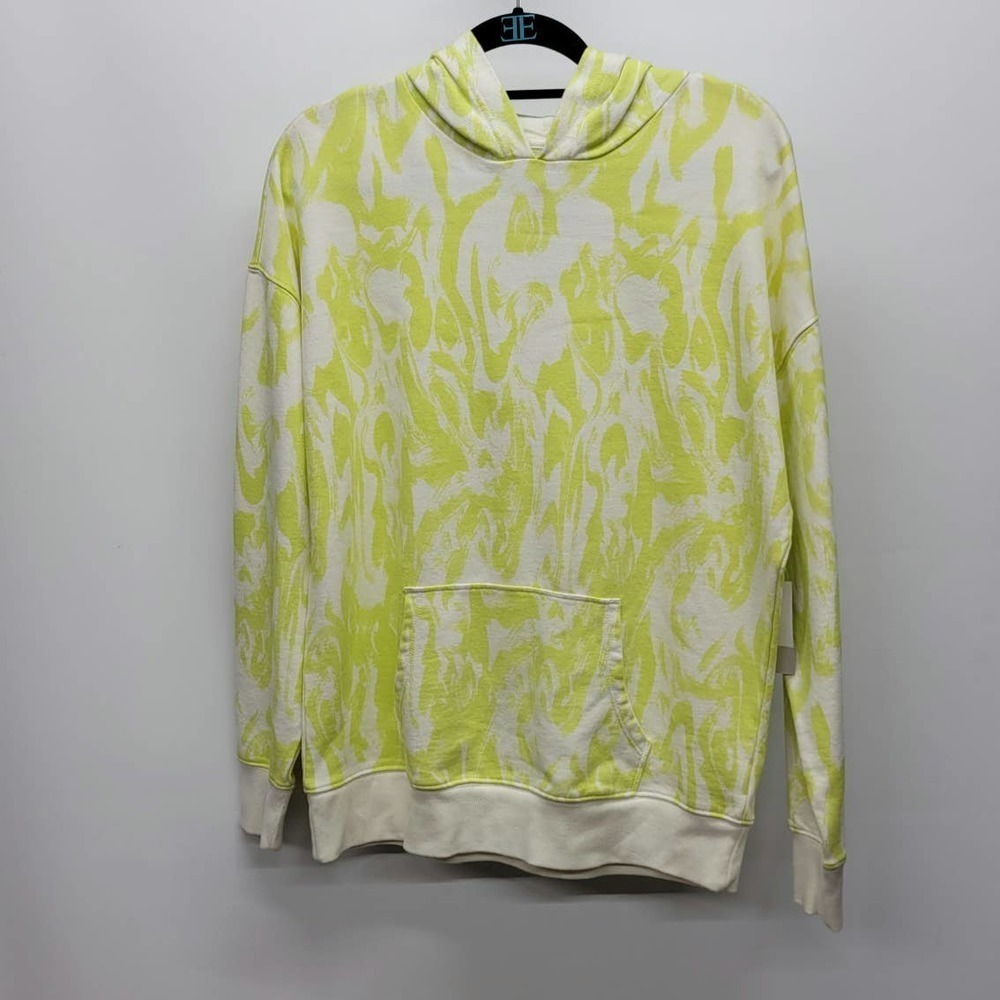 BP Nordstrom Neon Green Tie Dye Pullover Hoodie
